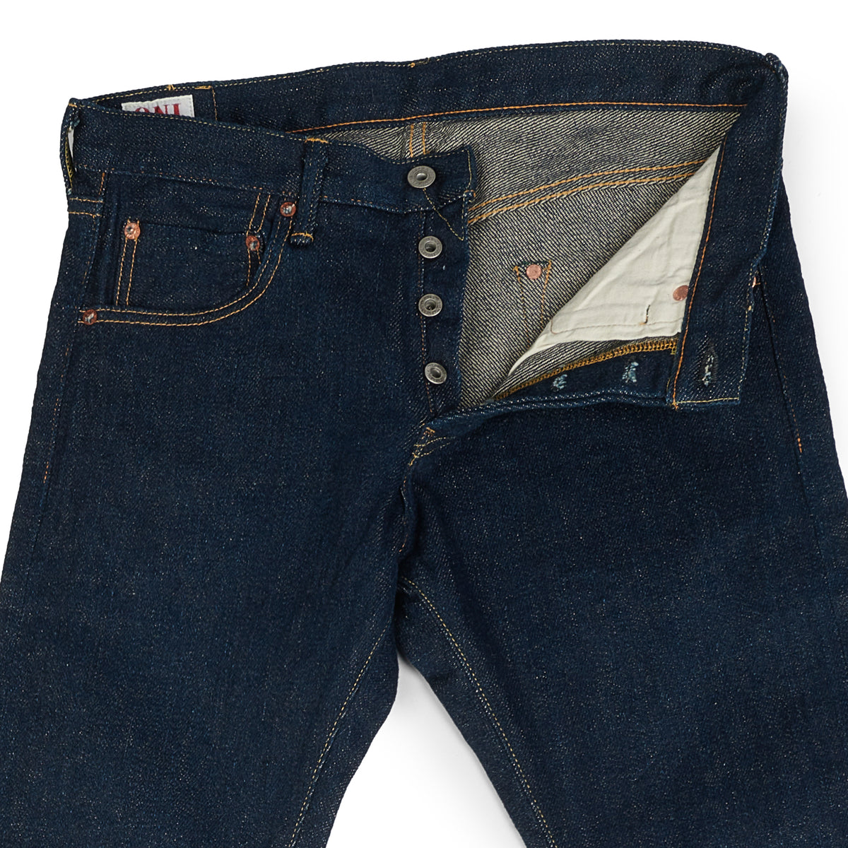 ONI Denim 122ZR-S 20z Shin Secret Denim Slim Tapered Jean - One Wash