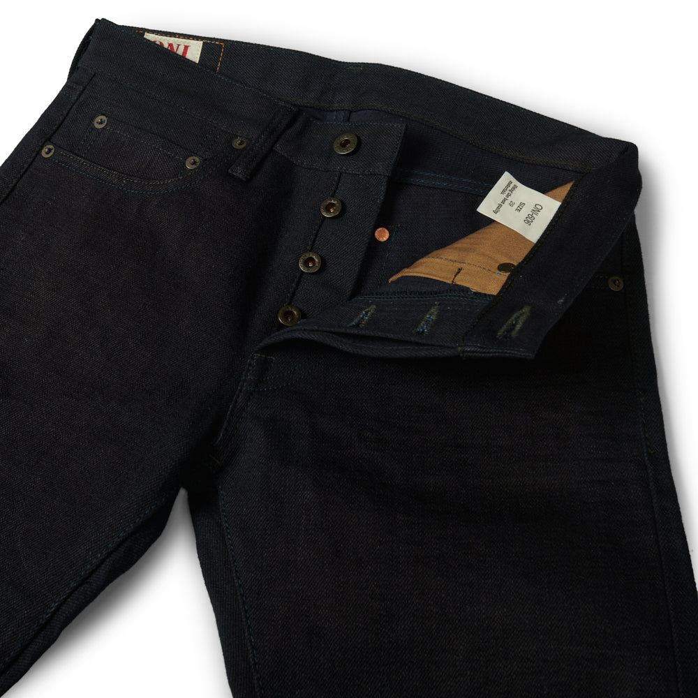 ONI Denim 606 17oz Deep Indigo Slim Tapered Jean - Raw